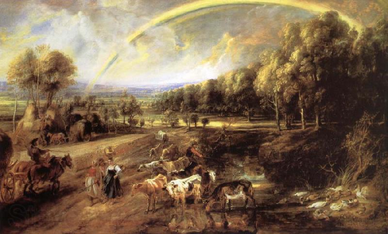 Peter Paul Rubens Landscape with Rainbow